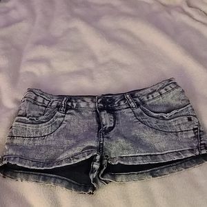 Short denim shorts